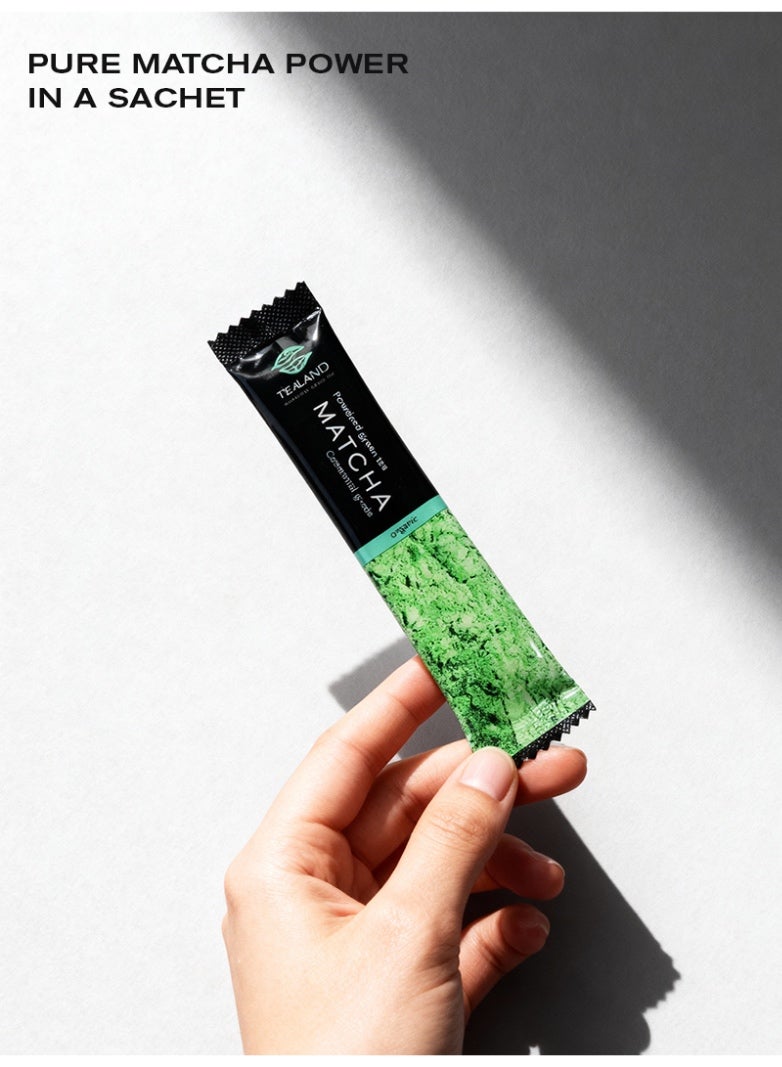 Tealand Organic Premium Japan Matcha Pure in Tin Rich in Nutrients Sugar-Free, 24 Sachets - Image 5