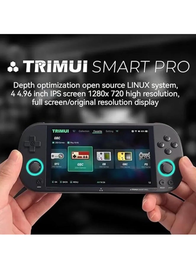 general TRIMUI Smart Pro Open Source Handheld, Retro Arcade, HD 4.96", Handheld Linux System with IPS Display, SD Card Support, WiFi Online Multiplayer - Image 2