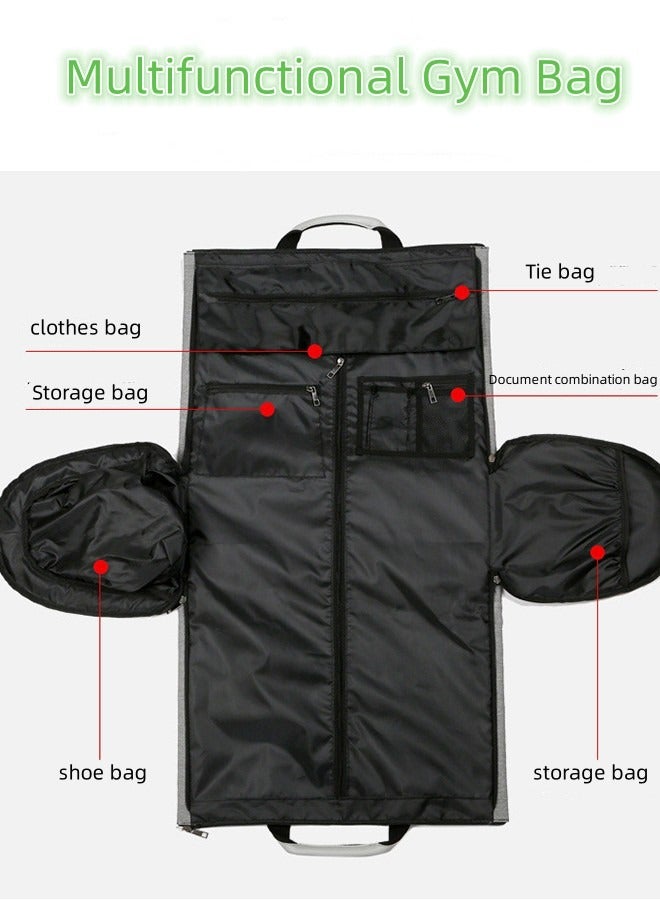 Gym Bag with Shoes Compartment, Sports Bag with Waterproof Pocket for Wet Towels, Travel Duffel Bag  Weekender Overnight Carry on Bag - Image 4