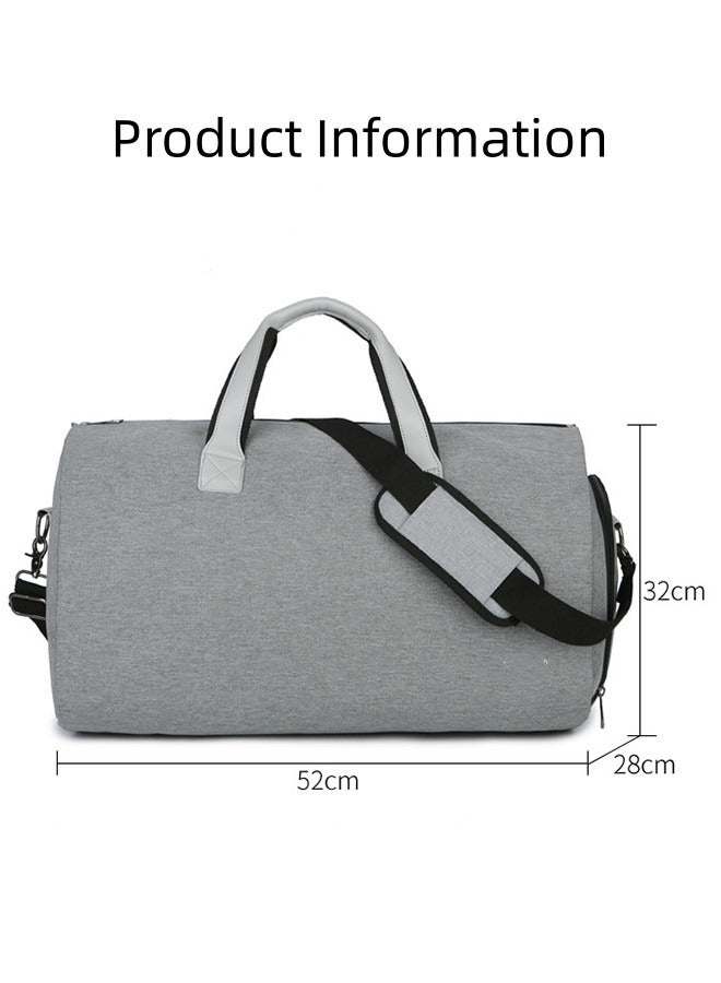 Gym Bag with Shoes Compartment, Sports Bag with Waterproof Pocket for Wet Towels, Travel Duffel Bag  Weekender Overnight Carry on Bag - Image 2