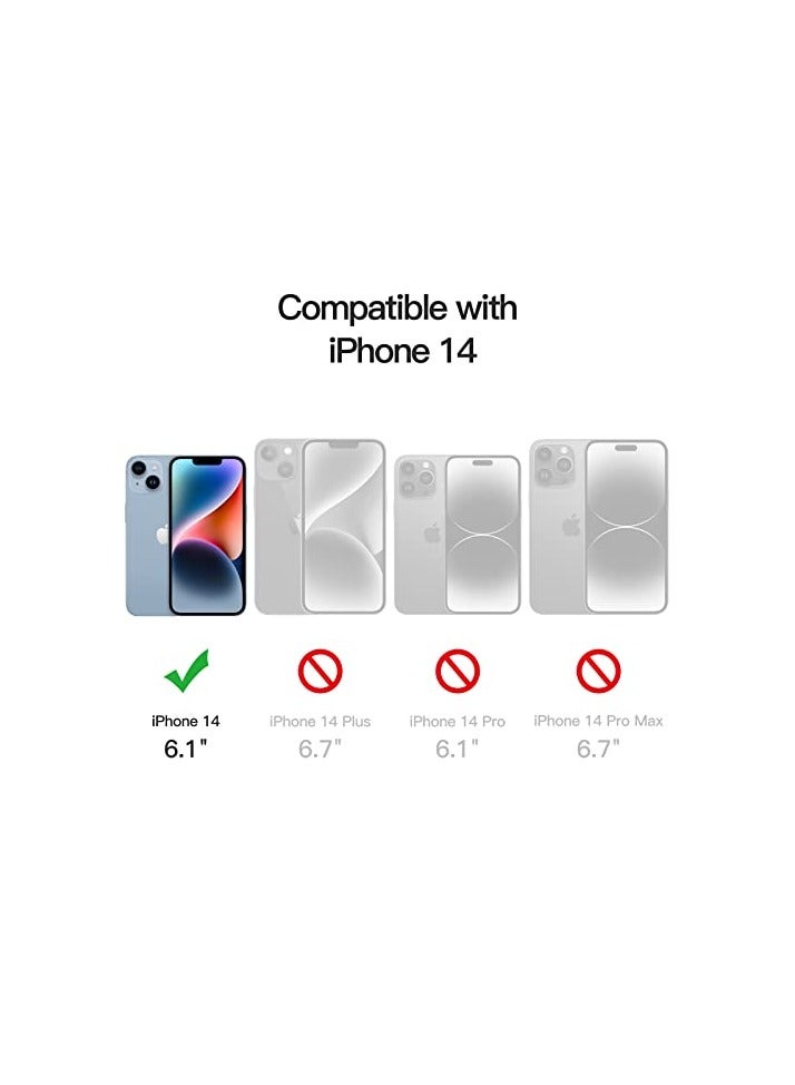 JETech Full Coverage Screen Protector for iPhone 14 6.1-Inch with Camera Lens Protector, Tempered Glass Film, HD Clear, 2-Pack Each - Image 4