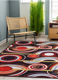 Status Contract Taba Rug Multicolour with Anti Skid Backing, 152 X 213 Cm  - Image 1