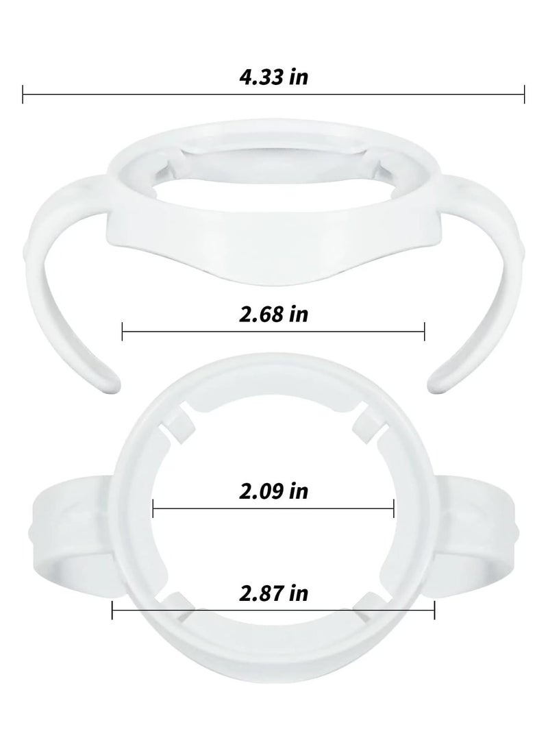 Oasisgalore 4 Pack Compatible Baby Bottle Handles for Philips Avent Natural Baby Bottles,Baby Bottle Holder - White  - Image 5