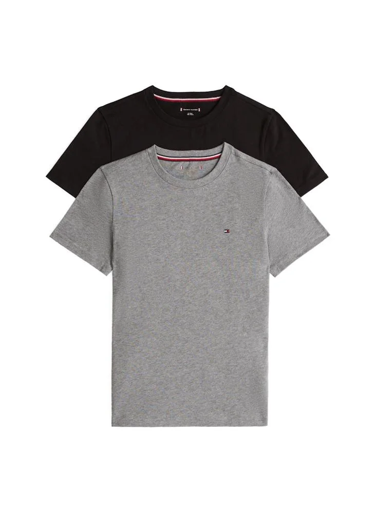 تومي هيلفيغر Kids Essential Crew Neck T-Shirt