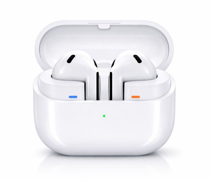 سماعات TWS لاسلكية Premium In-Ear – ميكروفون مزدوج + تقليل ضوضاء للمكالمات – تحكم باللمس – كيس شحن – أبيض - Image 2