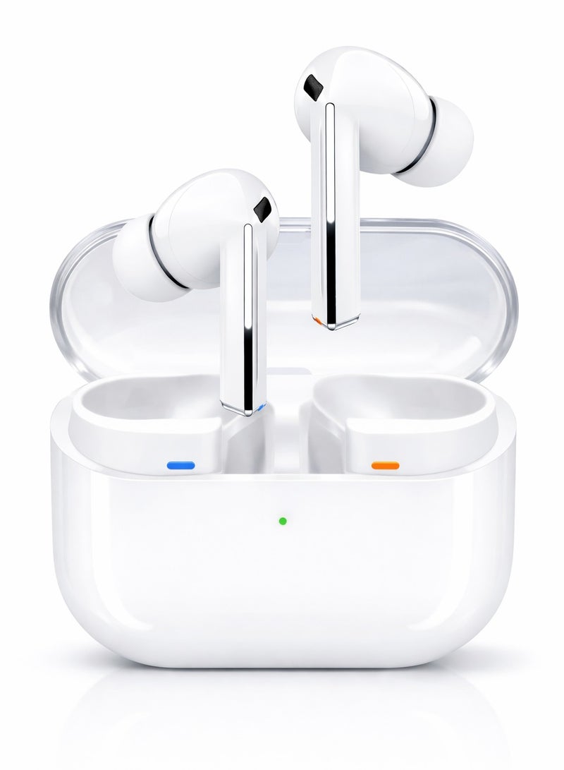 سماعه بلوتوث ايربودز لاسلكية TWS داخل الأذن – سماعات ايربودز – مايك مزدوج وتقليل ضوضاء للمكالمات – تحكم باللمس – علبة شحن - Image 1