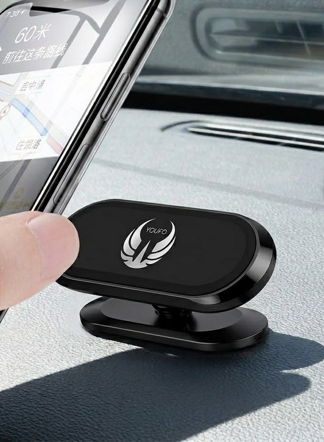 YOUFO Magnetic Adsorption Car Phone Holder Y4796 Dashboard Mount 360 Degree Rotation Universal Mobile Holder Strong Magnetic Grip Anti Slip Base Compact Design ERPCY4796 - Image 2