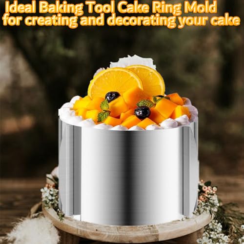 DATANYA Cake Rings Mousse Mold Adjustable 6 to12 Inch Stainless Steel Round Cake Molds for Baking Pastry, Cake Baking Supplies - Image 3