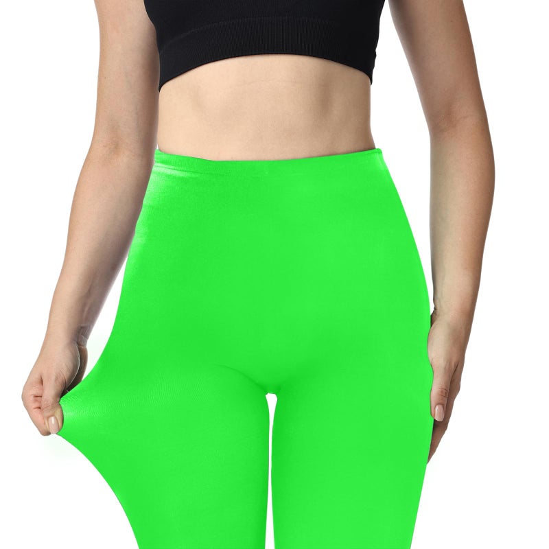 Jeere 12 Pairs Solid Color Opaque Tight Colorful Style 80d Women's Soft High Waist Footed Leggings for Winter Carnival(Large,Pastel Color) - Image 3