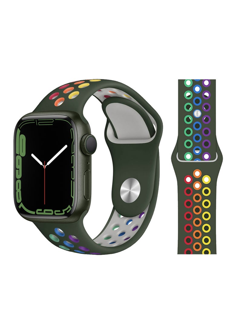 Perfii - 3pcs Watch Bands Replacement for Apple Watch Strap Compatible with Apple Watch 49/46/45/44/42mm Series 10/9/8/7/6/5/4/SE/Ultra - Image 1