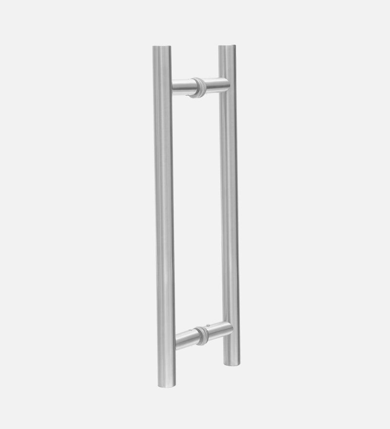 CRUST GPRH Solid Standoffs Heavy-Duty Stainless Steel Push Pull Door Handle/Barn Door Pull Handle/Glass Pulls, Full Stainless Steel Finish - 400mm - Image 2