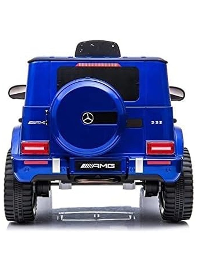 FACTUAL TOYS - Mercedes Benz Amg G63, Licensed Electric Car, 12V Ride On Car With Remote Control For Kids - Painting Blue - Image 1