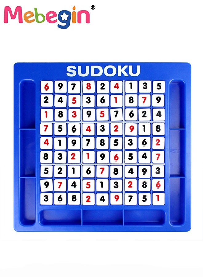 MEBEGIN - Sudoku Board Game Included 81 Number Cubes, Fun Number Game, Creative Learning Math Games, Educational Toy for Kids Aged 3+, Easy for Storage and Carry Around, Ideal Gift For Kids, 25.1*23.9*1.8cm - Image 1