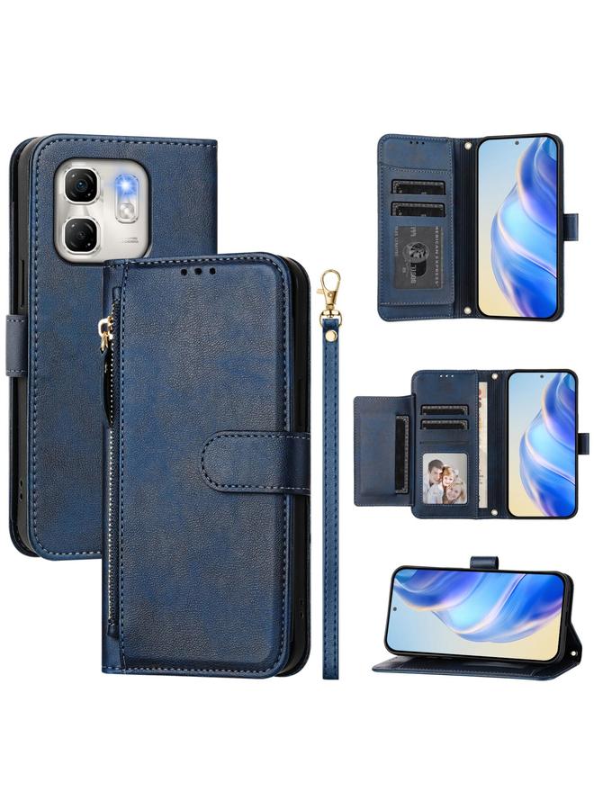 S-TOP Case For Infinix Hot 50i / Smart 9 Multi-Card Slots Zipper Wallet Leather Phone Case - Image 1
