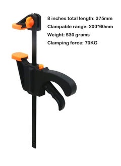 Y&D Quick Grip Clamps, Woodwork Ratchet Bar Clamp F Wood Clamps Set One Handed for Fast and Easy Clamping Applications distance 2 Pack 8 inch  - Image 5