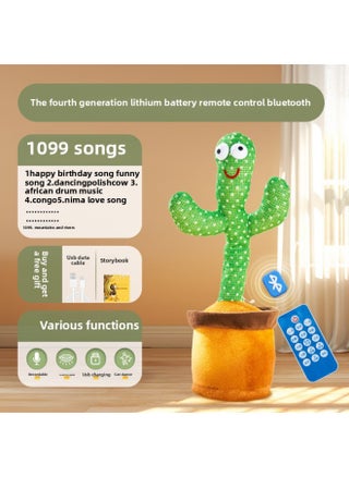 Dancing Cactus Toys Can Learn To Talk Baby Baby Children 0 A 1 Year Old Enchanting Flower Repetition Recording Doll-Color:[fourth Generation Lithium Battery] Remote Control Bluetooth Version Cactus (1099 Songs + Learning To Speak + Recording + Glowing And Dancing)-Specification:[collect And Purchase, Priority Delivery] - pzsku/Z9C4179947720F24F9030Z/45/1745993548/8754ad97-a9d0-46e6-9ce7-c324cbefbddc