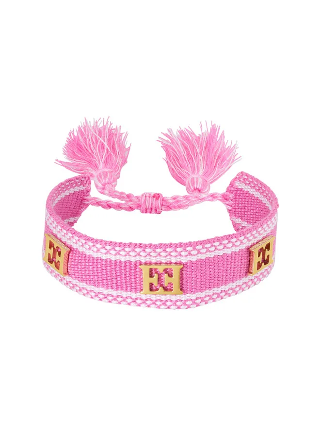 إسكادا سوار كارولين مطلي بالذهب من الفولاذ المقاوم للصدأ للنساء