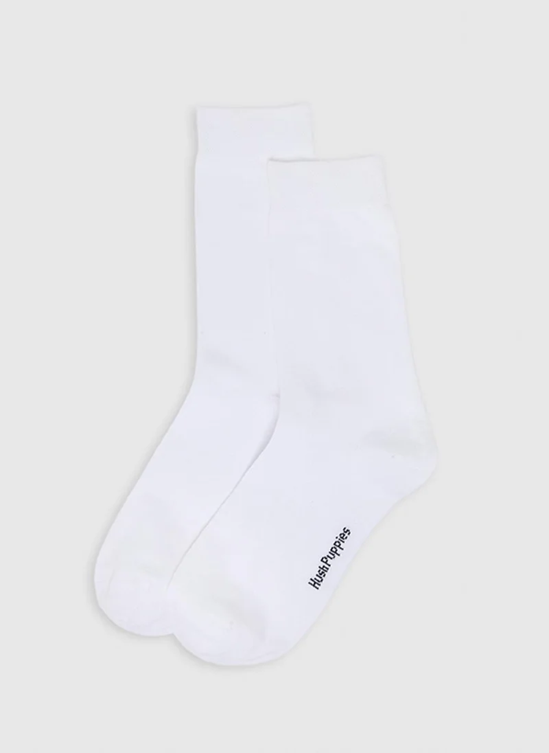 Hush Puppies Hush Puppies Mens HPMLSOC-100 Crew Socks, White