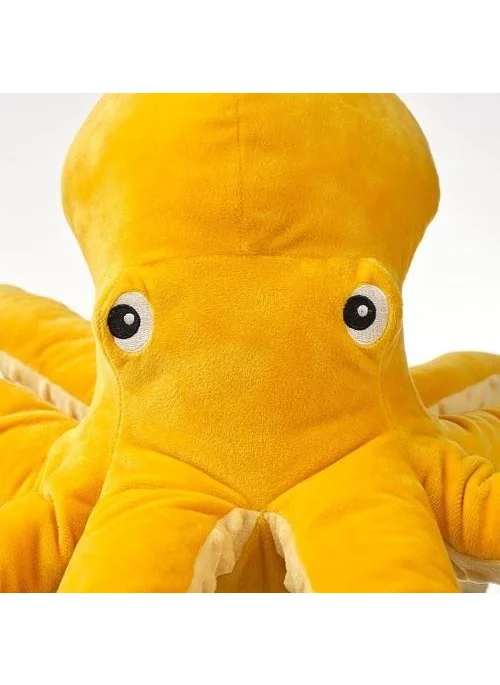 أيكيا Yellow Octopus Plush Toy Meridyendukkan 50 cm Soft Toy Kids Toy