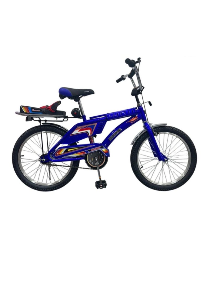 Rambo Kids Bicycle, 20-inch Rambo bicycle, with adjustable seat, pneumatic wheels, hand and rear brakes, suitable for ages 8 and up