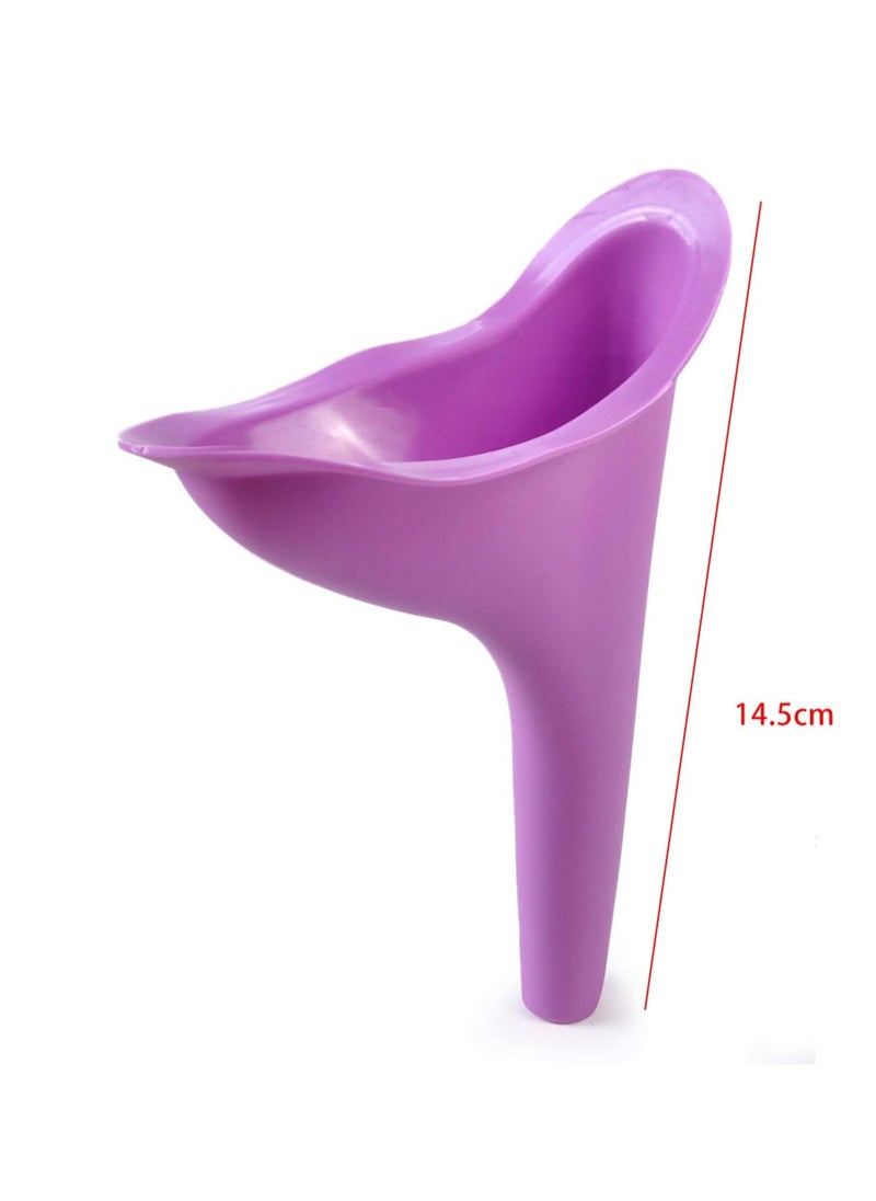 Generic 4Pcs - Reusable Silicone Funnel-Shaped Sittingless Urinal For Elderly Women Travel Outdoor - 4Pcs  - Image 3