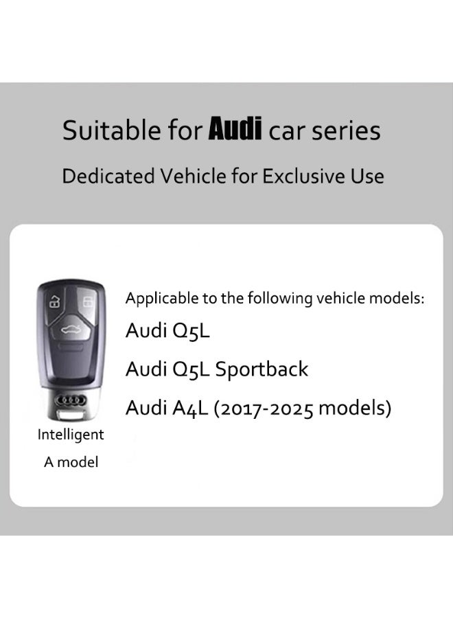 Audi 2025 Audi Q5L special key set luxury 2024 A4L premium car key all inclusive protective case for men and women General Motors keychain - Image 2
