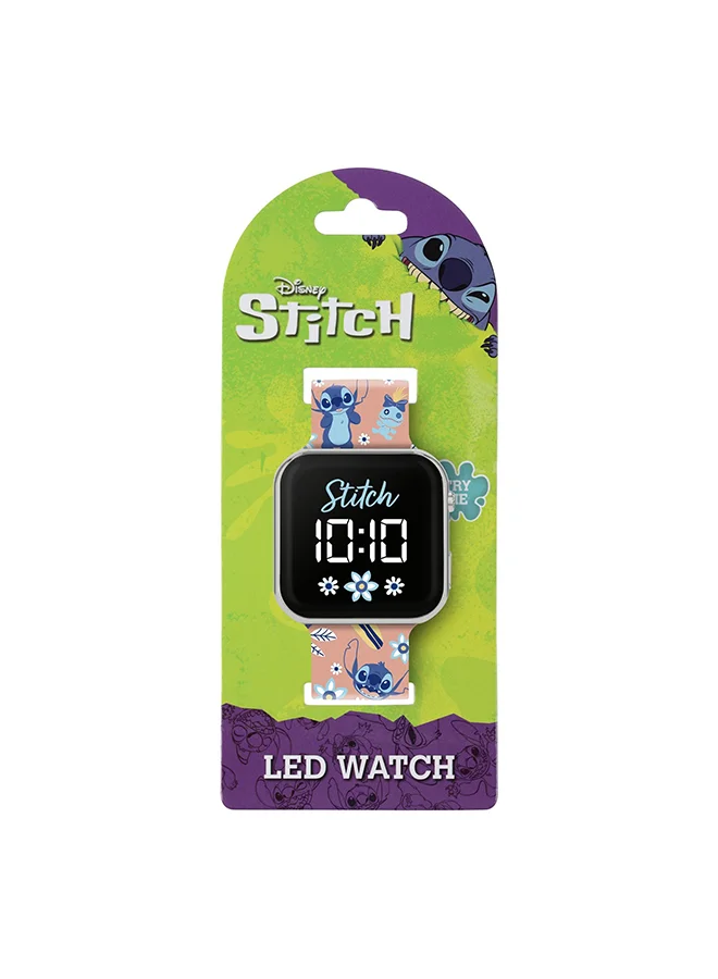 ديزني Girls Digital Square Shape Plastic Wrist Watch - LAS4070 - 35 Millimeter