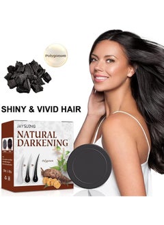 Jaysuing Jaysuing 1PC Hair Darkening Shampoo Bar, Black Soap for Gray Hair  - Image 2