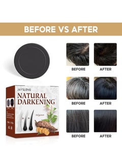 Jaysuing Jaysuing 1PC Hair Darkening Shampoo Bar, Black Soap for Gray Hair  - Image 4
