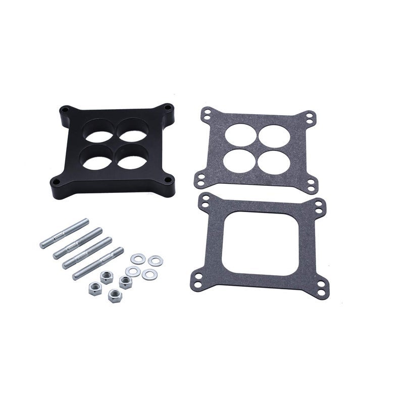 TAKPART 1" Ported Phenolic Carburetor Spacer 4bbl SBC BBC BB Compatible for Holley SB Chevy Ford - Image 1