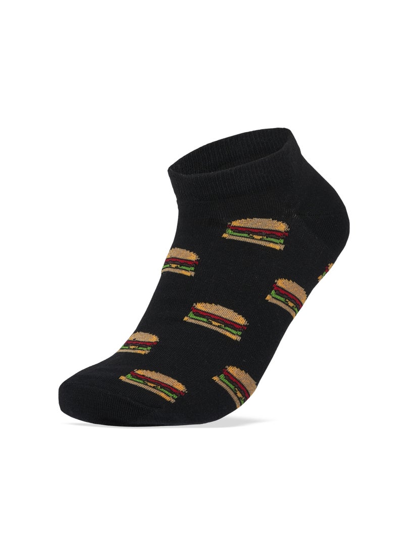 SAM SOCKS Men Set of 3 Ankle SE Pizza Pattern Socks - Image 3