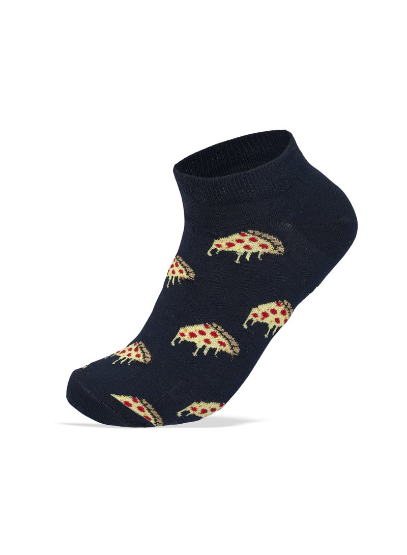 SAM SOCKS Men Set of 3 Ankle SE Pizza Pattern Socks - Image 2