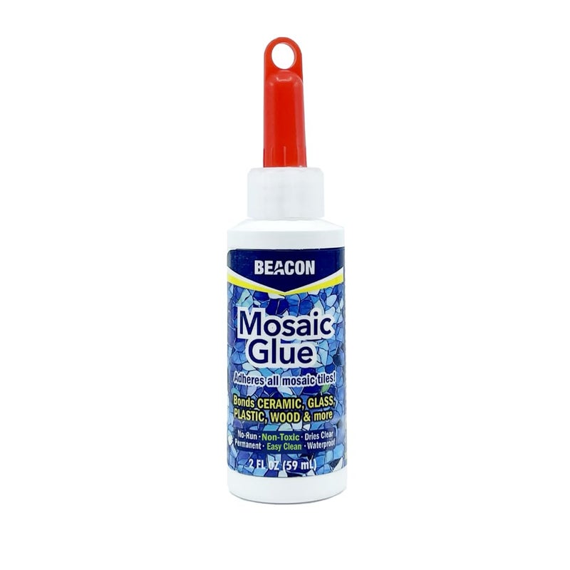 BEACON Mosaic Glue - Non-Toxic & Water Resistant, Ideal for All Tiles & Surfaces, 2-Ounce - Image 1