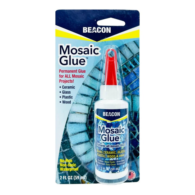 BEACON Mosaic Glue - Non-Toxic & Water Resistant, Ideal for All Tiles & Surfaces, 2-Ounce - Image 2