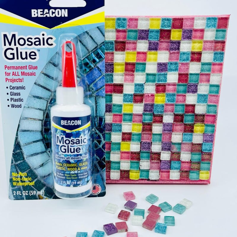 BEACON Mosaic Glue - Non-Toxic & Water Resistant, Ideal for All Tiles & Surfaces, 2-Ounce - Image 4
