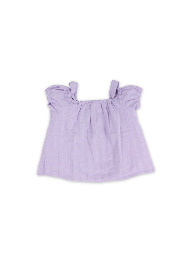 Pompelo Girls Cotton Blouse – Lilac - Image 3