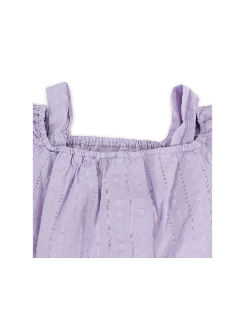 Pompelo Girls Cotton Blouse – Lilac - Image 2