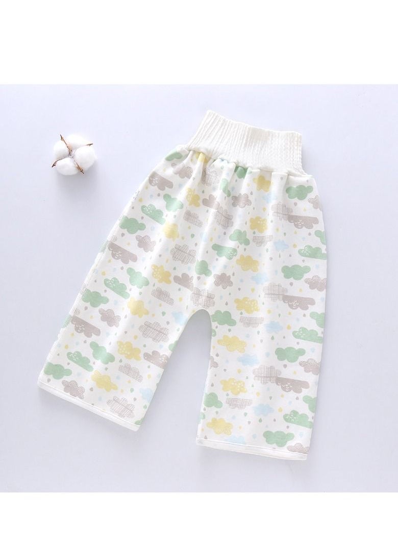 Loquat 1Pcs Cotton Baby Pants Waterproof Underwear For Pee Nappy Diaper Pants Potty Training  - Image 1