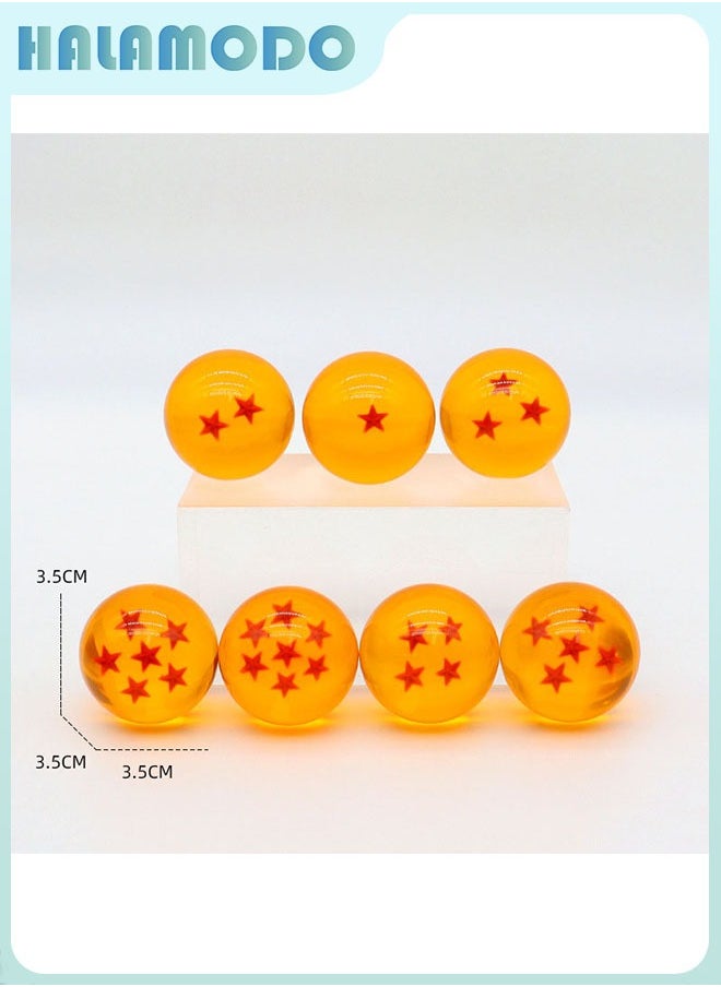 HALAMODO Dragon Ball 3.5cm Resin - Made Dragon Ball - Themed 3D Starry Bead, Ideal as a Creative Present and Display Piece  - Image 1