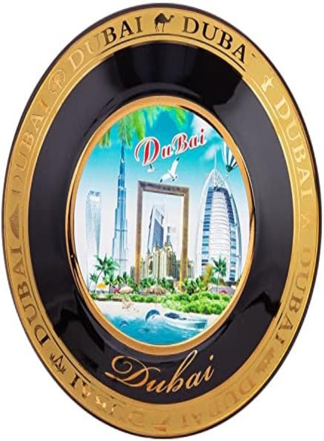 AKDC طبق تذكاري من AKDC دبي 11سم × 11سم × 1سم متعدد الألوان - Image 5
