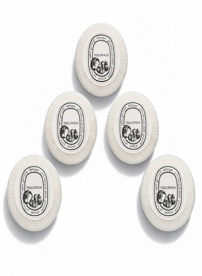 Diptyque Paris مجموعة صابون ديپتيك فيلوسيكوس المعطر، 5 قطع - 30 غرام (1.05 أونصة) لكل قطعة - قطع دائرية - مغلفة بثنيات، منتجات فاخرة، صنع في إيطاليا - Image 1