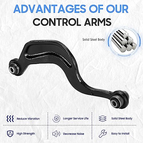 ILONPA Rear Upper Control Arms Suspension Kit for 2008-2017 Buick Enclave, 2009-2017 Chevrolet Traverse, 2007-2016 GMC Acadia, 2007-2010 Saturn Outlook K641643 K641644 (2PCs) - Image 3