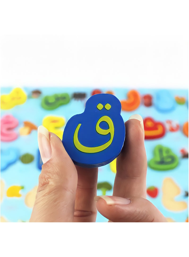 فاكتوري برينس لغز الحروف الهجائية العربية الخشبية بسعر المصنع للأطفال ، ألوان نابضة بالحياة ، ألعاب تعليمية وتعليمية للأطفال - Image 4