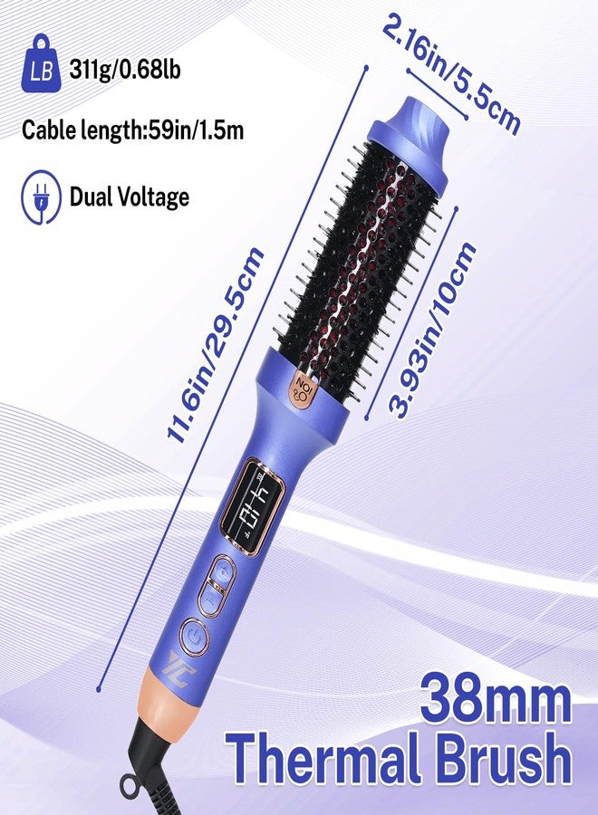 FBGAGH Infrared Thermal Brush,Blowout Look,1.5 Inch Heated Round Brush - Image 2