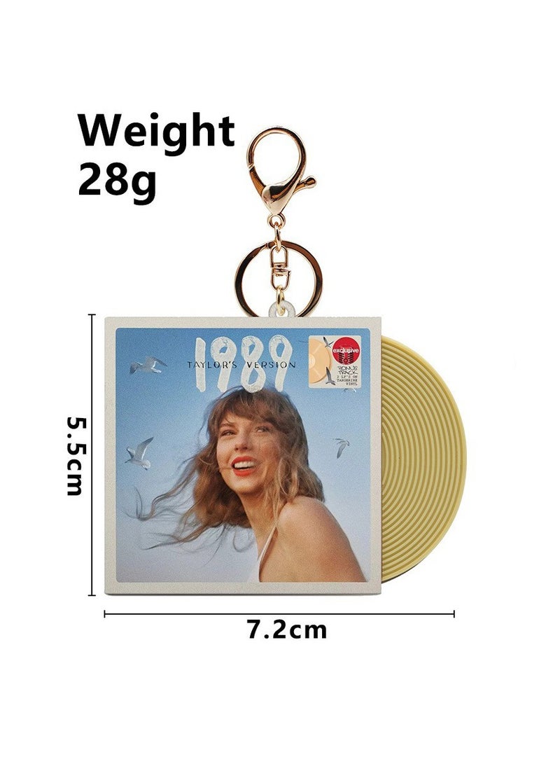 Rock Album Cover Style Keychain - Music Theme Gift for Fans, Collectible Novelty Keyring - Image 2
