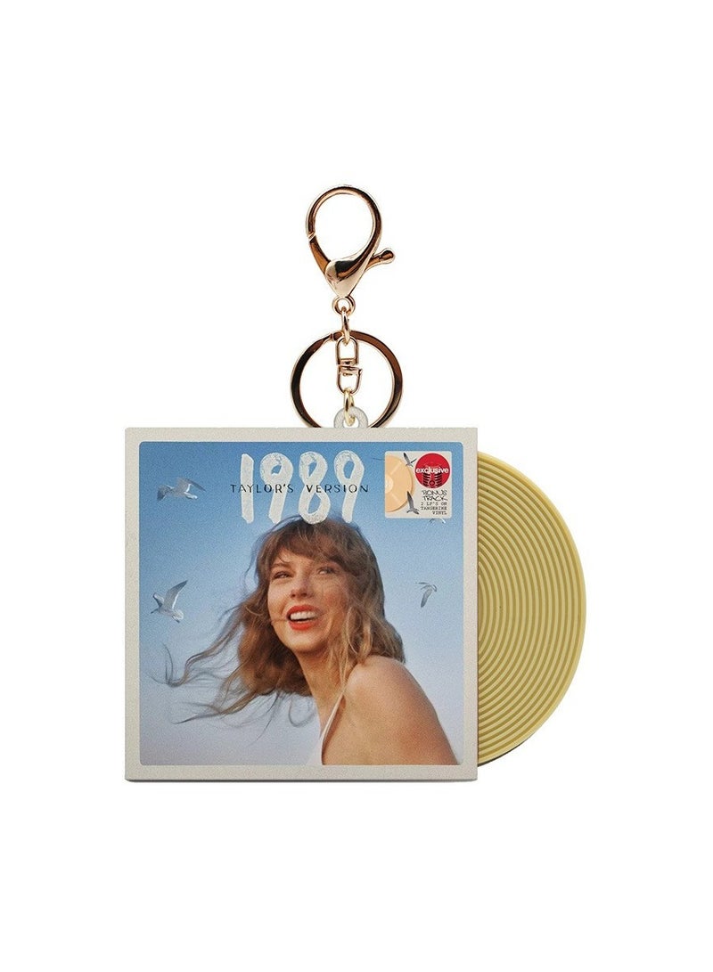 Rock Album Cover Style Keychain - Music Theme Gift for Fans, Collectible Novelty Keyring - Image 1