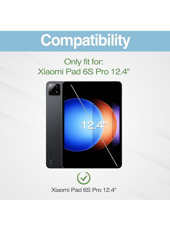 Procases 2 Pack Screen Protector For Xiaomi Pad 6S Pro 12.4 Inch Tempered Glass Film Guard For Xiaomi Pad 6S Pro 12.4 Inch - Image 2