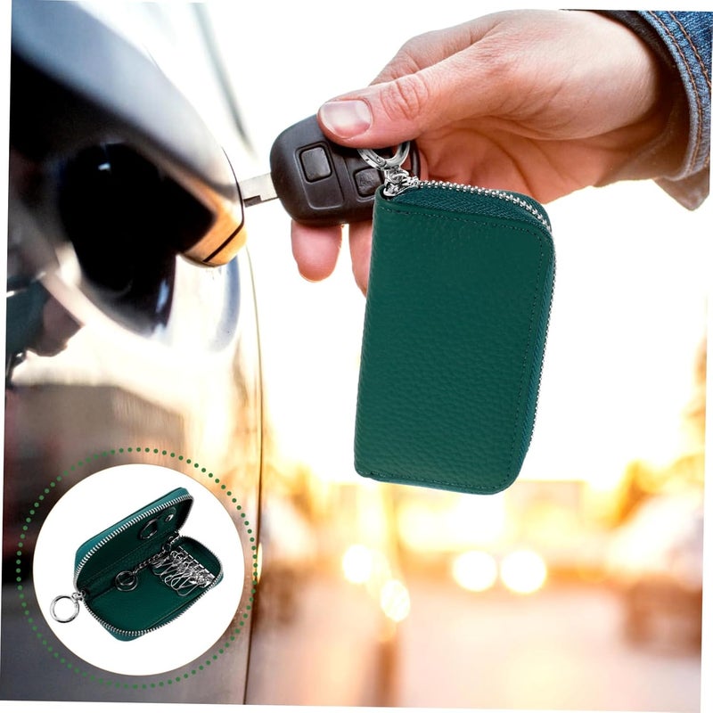 PRETYZOOM Key Holder Pouch for Car Fob Key Bag for Car Keys Multi-Purpose Key Case Cover Sturdy Leather Key Case - Image 3