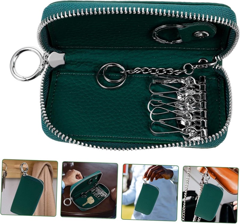 PRETYZOOM Key Holder Pouch for Car Fob Key Bag for Car Keys Multi-Purpose Key Case Cover Sturdy Leather Key Case - Image 4