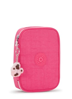 kipling 100 Pens Large Kids School Pen Case Happy Pink  - Image 2